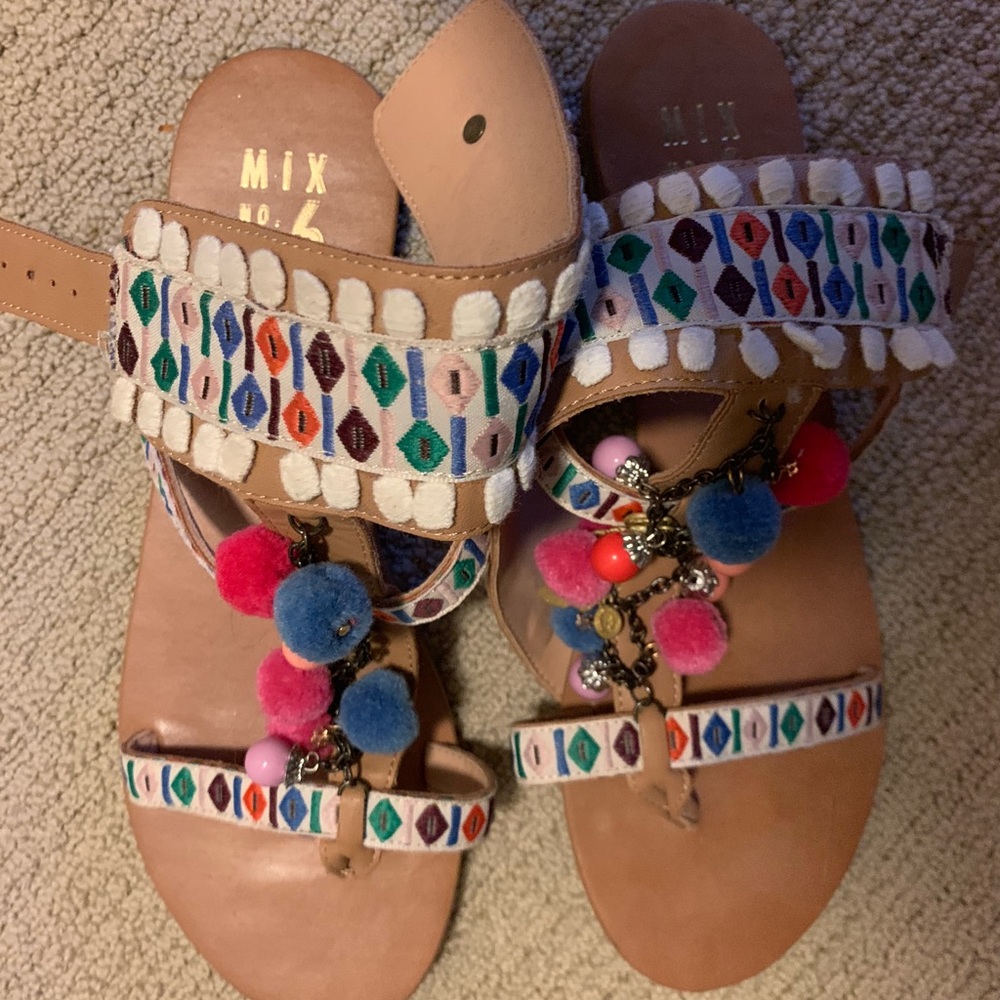 Pom Pom Sandals
